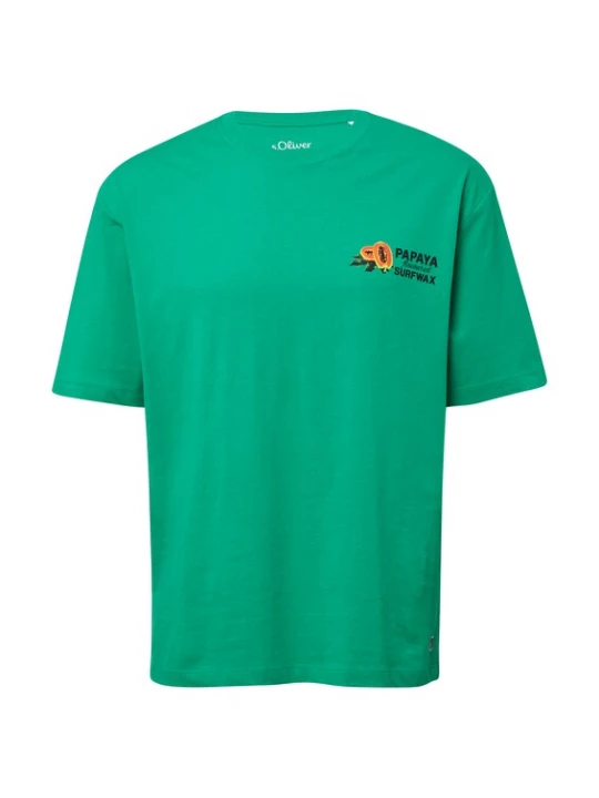 Foto van product s.Oliver Shirt groen / oranje / zwart