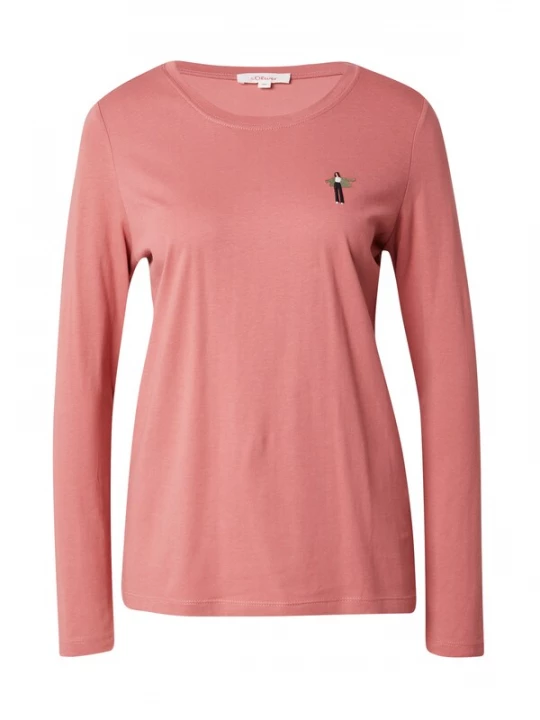 Foto van product s.Oliver Shirt groen / oudroze / zwart