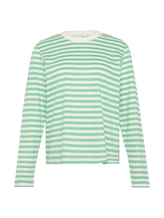 Foto van product s.Oliver Shirt groen / wit