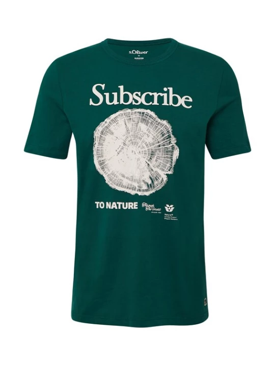 Foto van product s.Oliver Shirt groen / wit