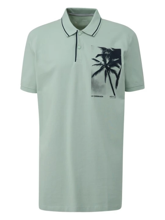 Foto van product s.Oliver Shirt groen / zwart