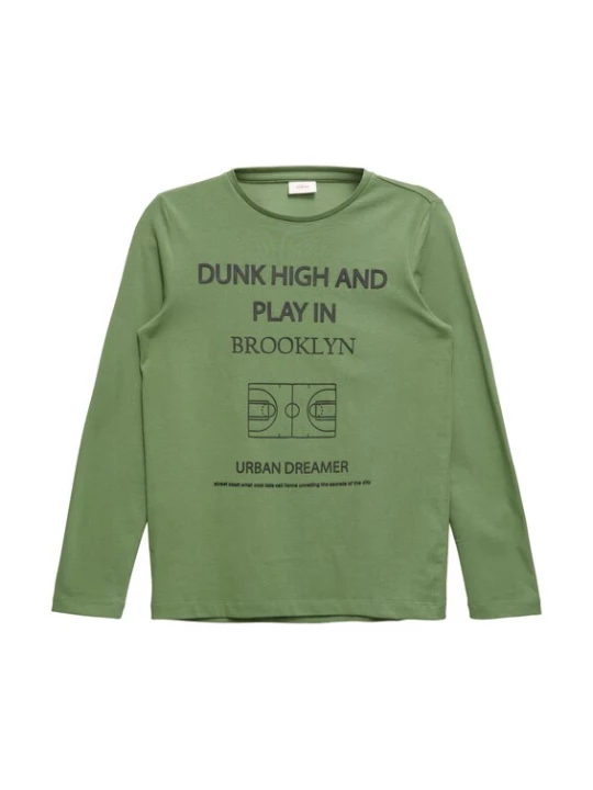 Foto van product s.Oliver Shirt groen / zwart