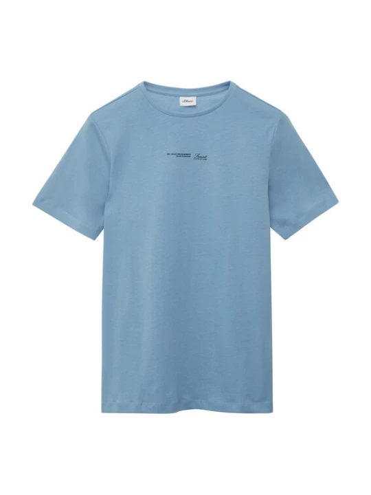Foto van product s.Oliver Shirt hemelsblauw / geel / zwart / wit