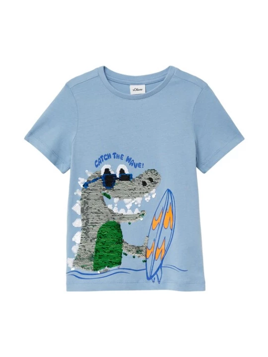 Foto van product s.Oliver Shirt hemelsblauw / gemengde kleuren