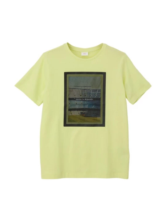 Foto van product s.Oliver Shirt hemelsblauw / limoen / appel / zwart