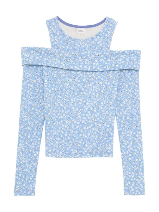 Foto van product s.Oliver Shirt hemelsblauw / wit