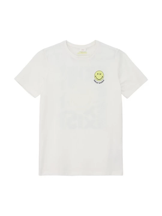 Foto van product s.Oliver Shirt ivoor / limoen / lichtgroen / zwart