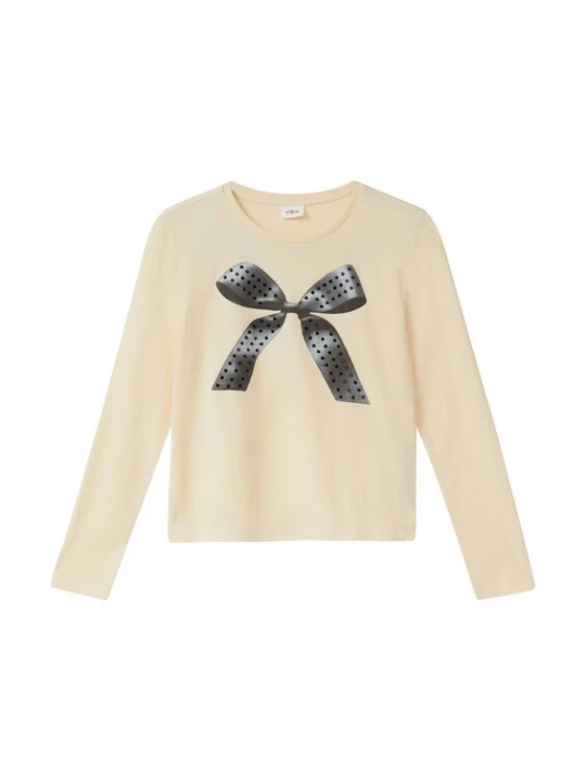 Foto van product s.Oliver Shirt ivoor / zwart