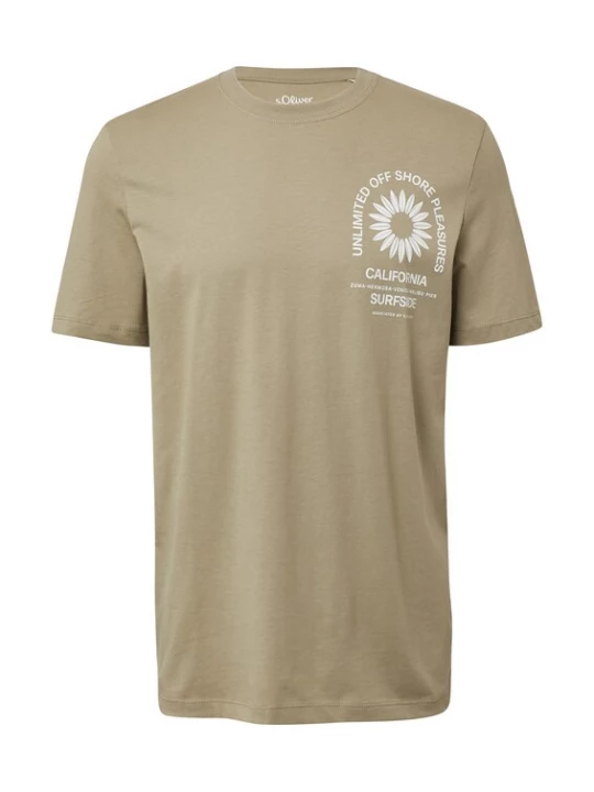 Foto van product s.Oliver Shirt kaki / wit