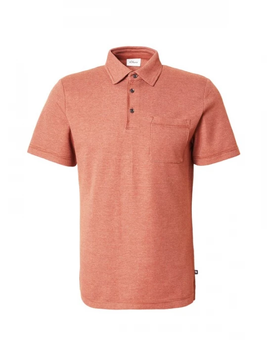 Foto van product s.Oliver Shirt kastanjebruin / wit