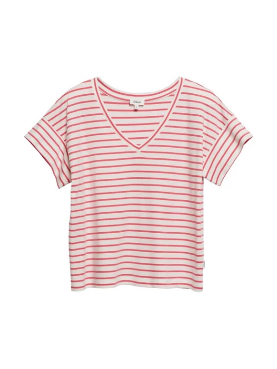Foto van product s.Oliver Shirt koraal / wit
