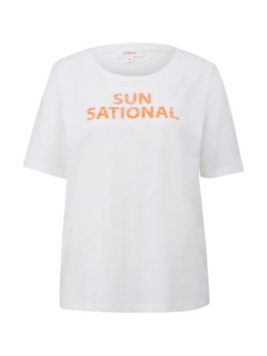 Foto van product s.Oliver Shirt koraal / wit