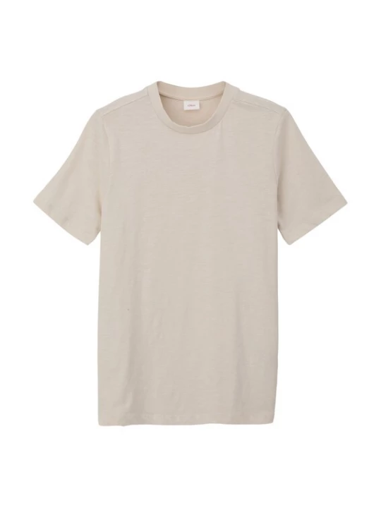 Foto van product s.Oliver Shirt lichtbeige / azuur / lichtoranje / zwart