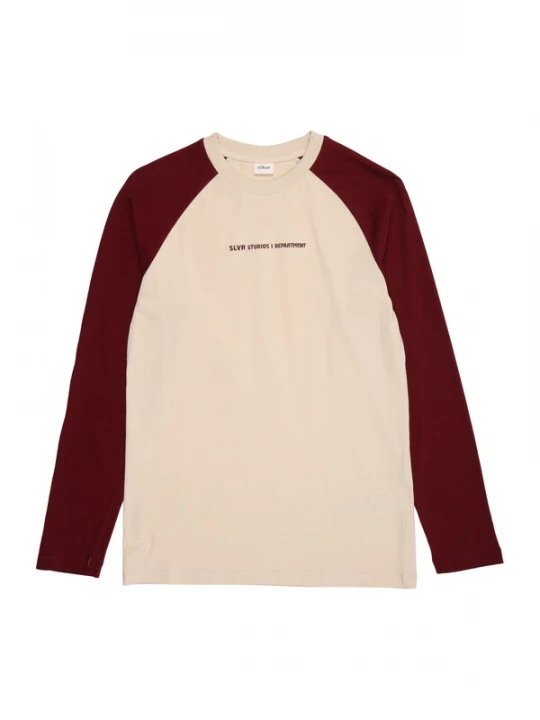 Foto van product s.Oliver Shirt lichtbeige / bordeaux