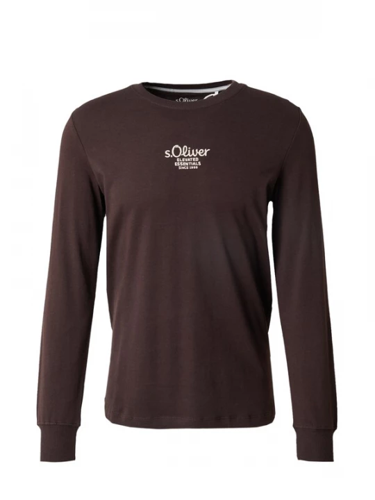 Foto van product s.Oliver Shirt lichtbeige / chocoladebruin