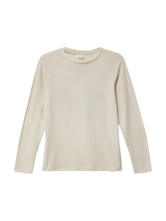 Foto van product s.Oliver Shirt lichtbeige / donkergroen