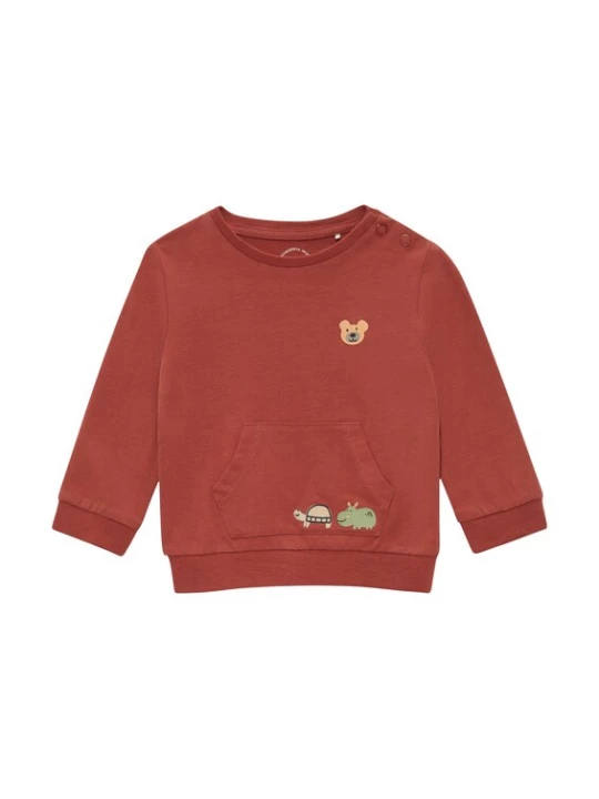 Foto van product s.Oliver Shirt lichtbeige / lichtgroen / rood gemêleerd / zwart