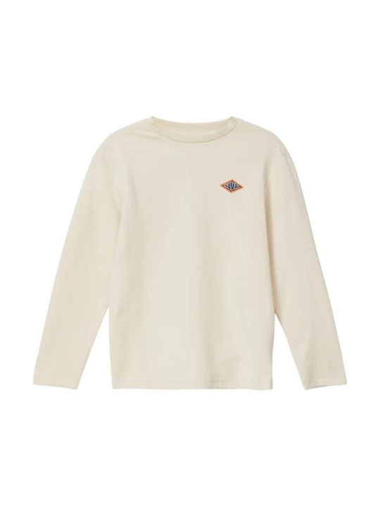 Foto van product s.Oliver Shirt lichtbeige / navy / oranje / wit