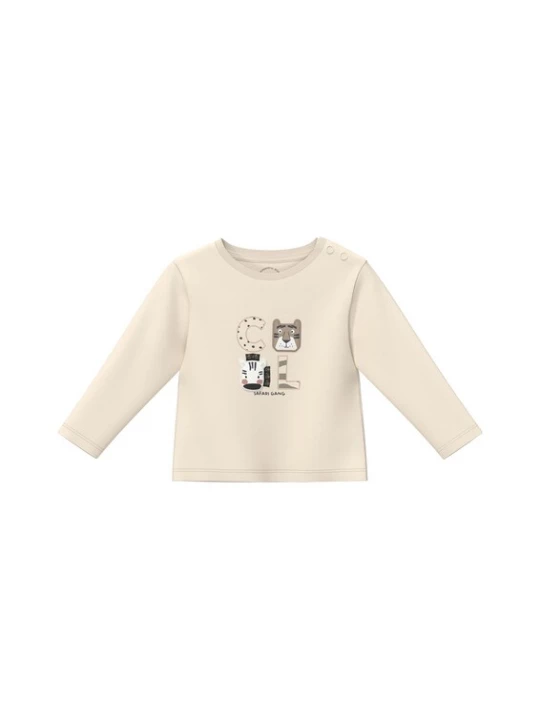 Foto van product s.Oliver Shirt lichtbeige / olijfgroen / zwart / wit