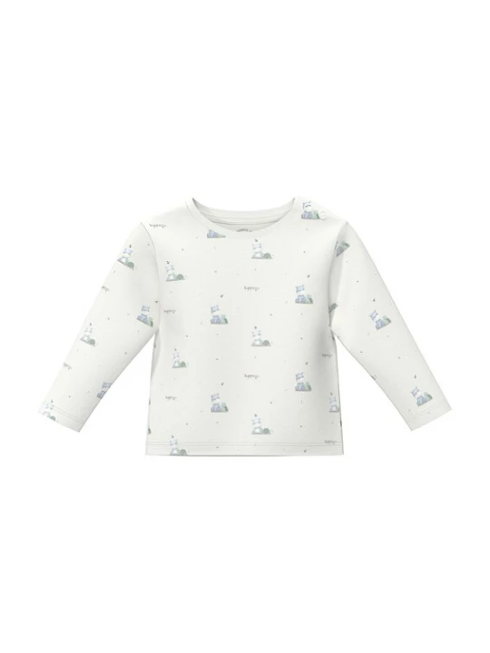 Foto van product s.Oliver Shirt lichtbeige / pastelblauw / taupe / lichtgroen