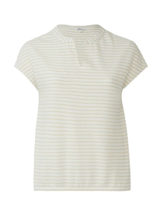 Foto van product s.Oliver Shirt lichtbeige / wit