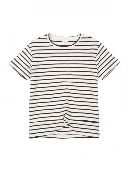 Foto van product s.Oliver Shirt lichtbeige / zwart