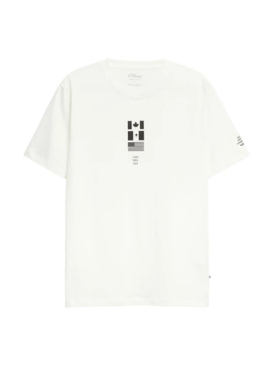 Foto van product s.Oliver Shirt lichtbeige / zwart