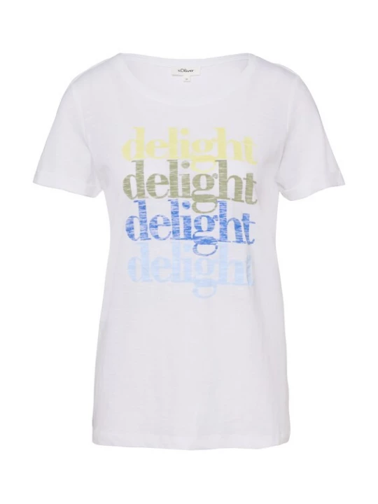 Foto van product s.Oliver Shirt lichtblauw / citroen / olijfgroen / wit