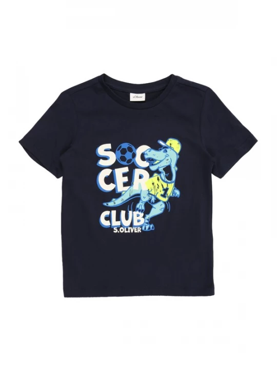 Foto van product s.Oliver Shirt lichtblauw / donkerblauw / geel / wit