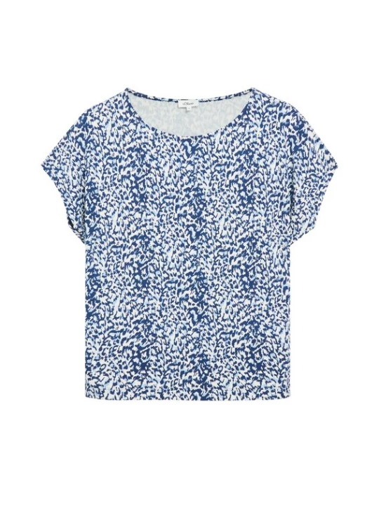Foto van product s.Oliver Shirt lichtblauw / donkerblauw / wit