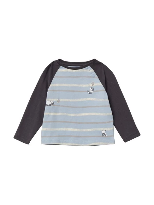 Foto van product s.Oliver Shirt lichtblauw / donkergrijs / rood / wit