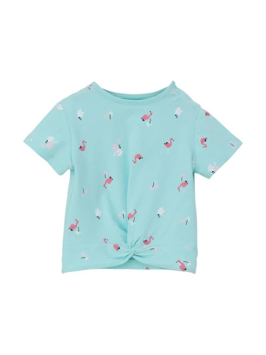 Foto van product s.Oliver Shirt lichtblauw / geel / pink / zwart
