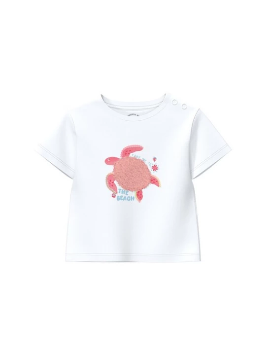 Foto van product s.Oliver Shirt lichtblauw / magenta / oudroze / wit