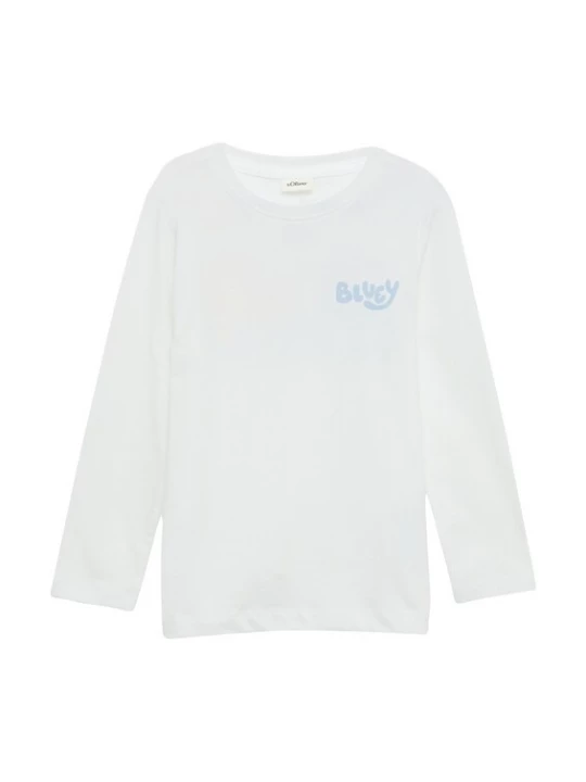 Foto van product s.Oliver Shirt lichtblauw / oranje / zwart / wit