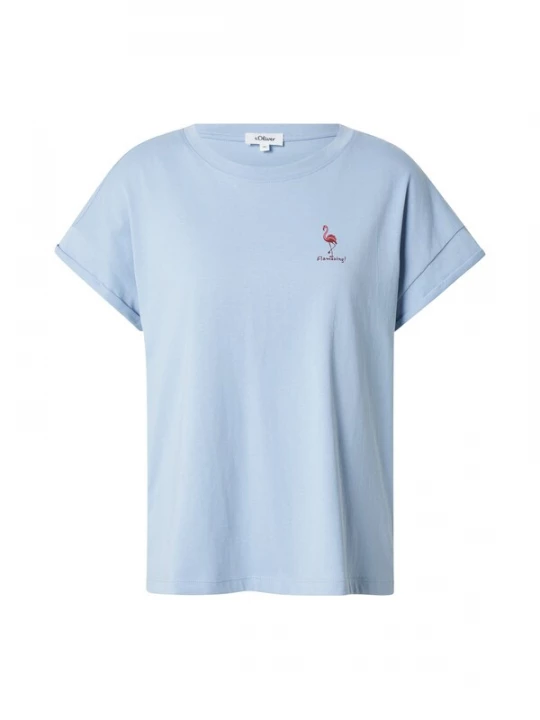 Foto van product s.Oliver Shirt lichtblauw / rosa / bourgogne