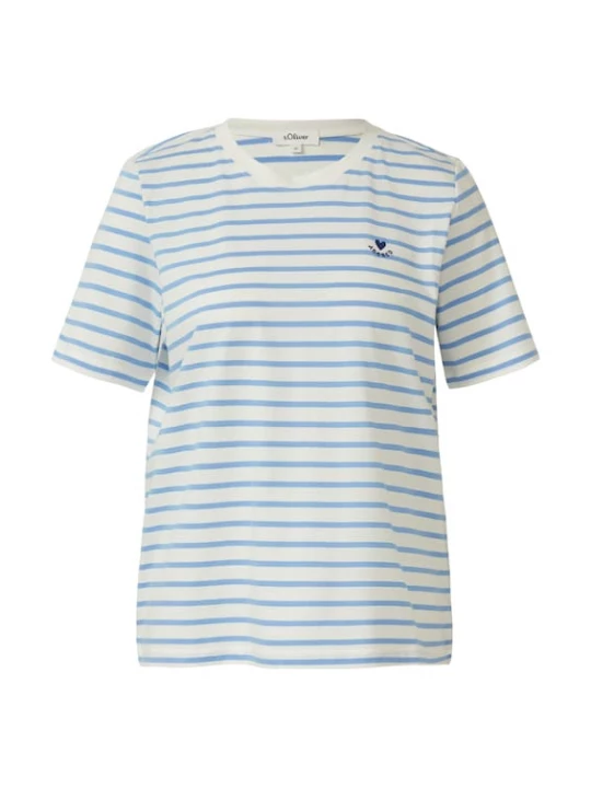 Foto van product s.Oliver Shirt lichtblauw / wit