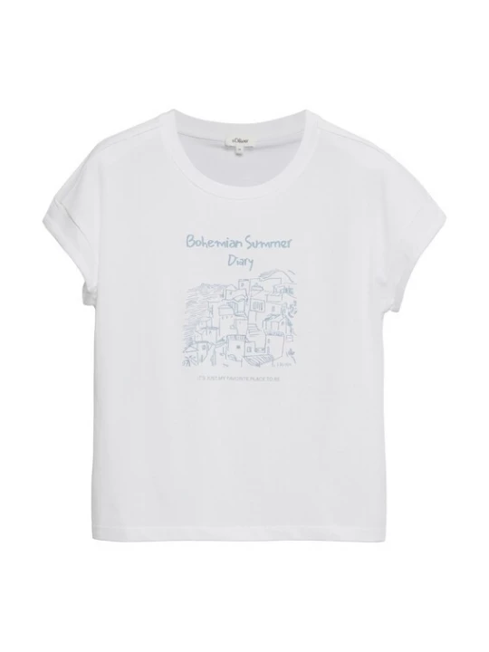 Foto van product s.Oliver Shirt lichtblauw / wit