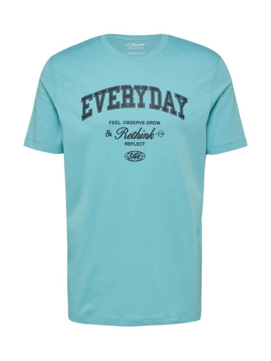 Foto van product s.Oliver Shirt lichtblauw / zwart