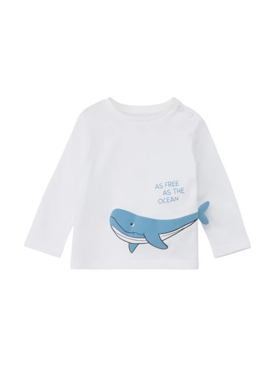 Foto van product s.Oliver Shirt lichtblauw / zwart / wit