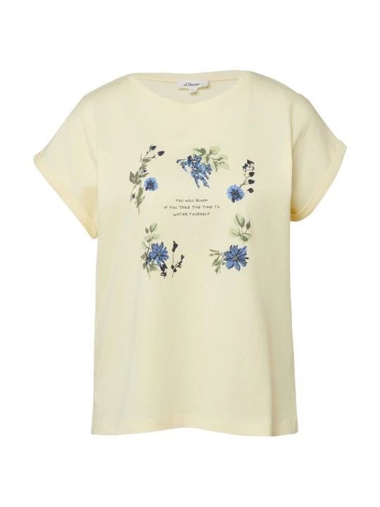 Foto van product s.Oliver Shirt lichtgeel
