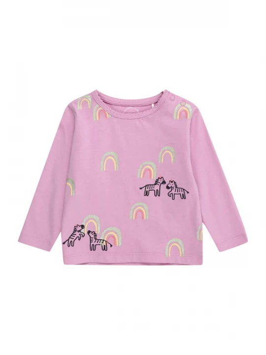 Foto van product s.Oliver Shirt lichtgeel / lichtgroen / rosa / zwart