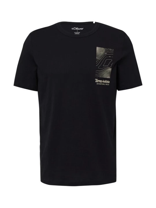 Foto van product s.Oliver Shirt lichtgeel / zwart