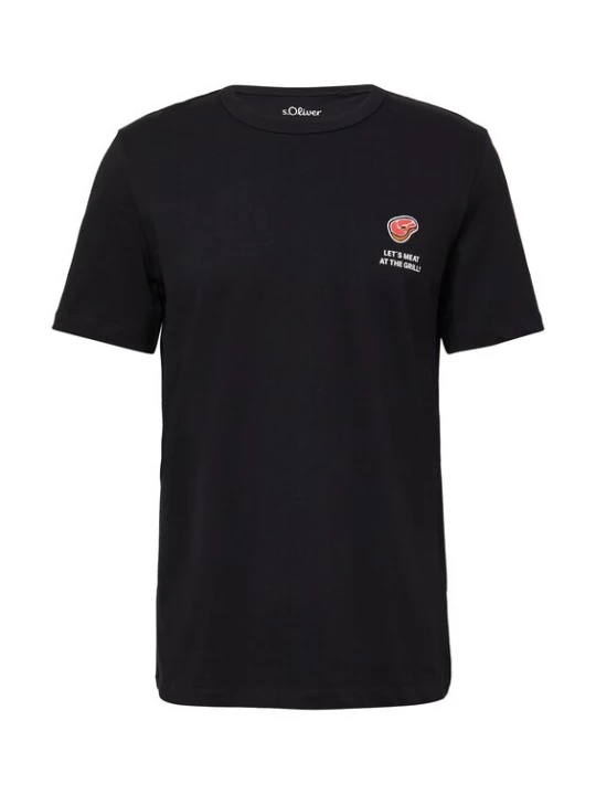 Foto van product s.Oliver Shirt lichtrood / zwart / offwhite