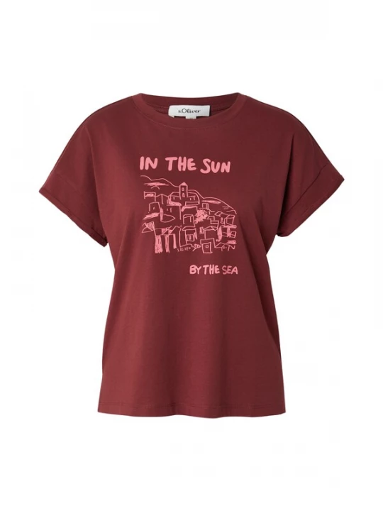 Foto van product s.Oliver Shirt lichtroze / bordeaux