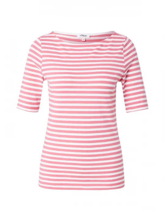 Foto van product s.Oliver Shirt lichtroze / wit