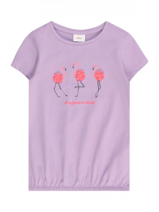 Foto van product s.Oliver Shirt lila / oudroze / zwart