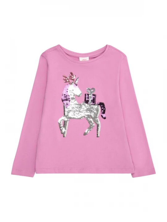 Foto van product s.Oliver Shirt lila / rosa / zilver