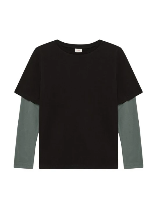 Foto van product s.Oliver Shirt limoen / mintgroen / zwart