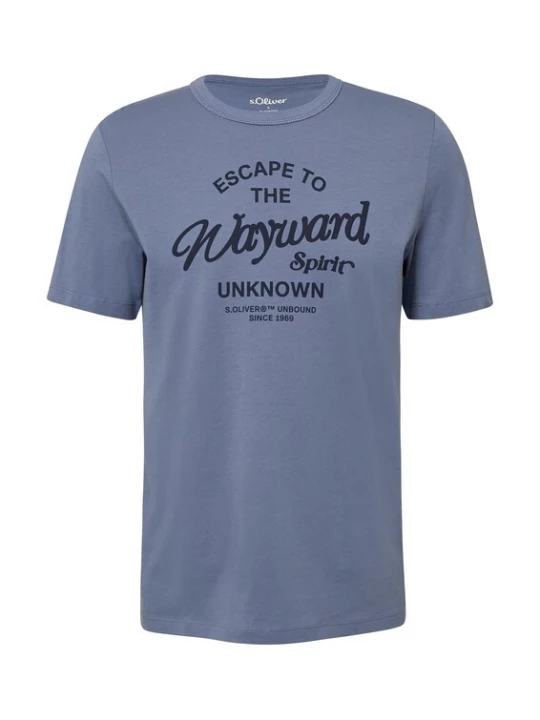 Foto van product s.Oliver Shirt marine / blauw gemêleerd