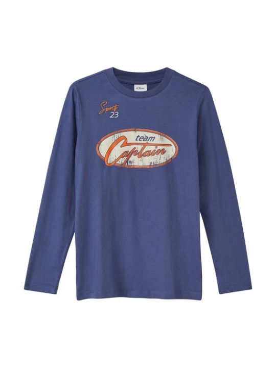 Foto van product s.Oliver Shirt marine / donkeroranje / offwhite